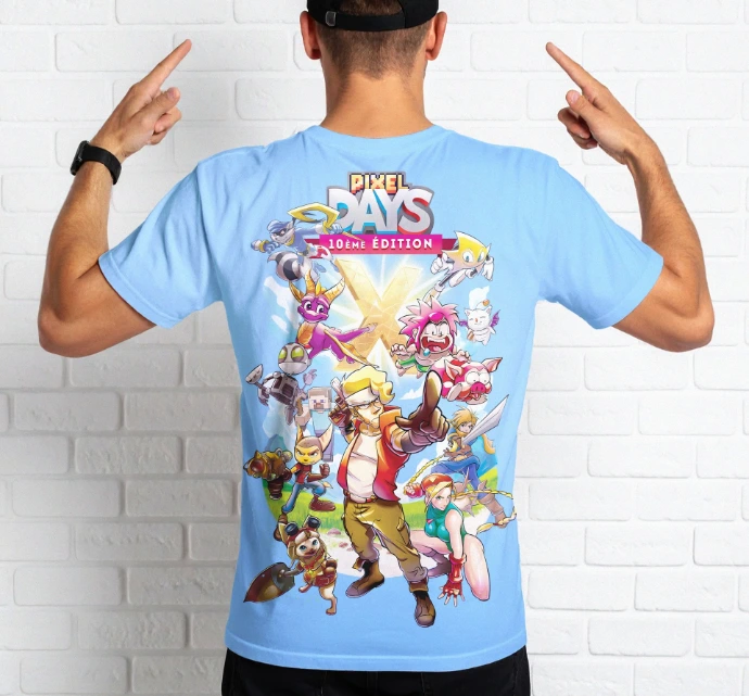 T-Shirt Pixel Days 2026 Dos (Noir, XS)